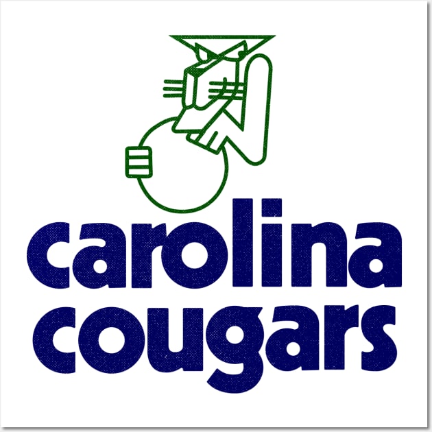 Defunct Carolina Cougars ABA Basketball 1969 Wall Art by LocalZonly